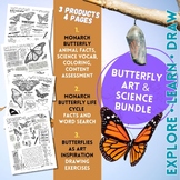 Butterfly Art & Science Bundle - coloring, vocab, life cyc