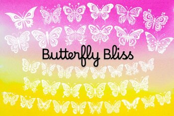 Preview of Butterfly Bliss Font