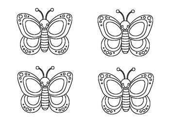 Butterfly Bulletin Board Set Classroom Welcome Door Decoration Printables