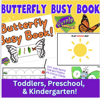 Preview of Butterfly Busy Book