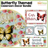 Butterfly Classroom Decor | Butterfly Themed Classroom Bundle