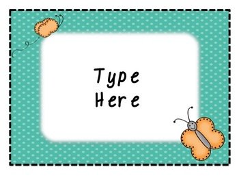 Butterfly Classroom Signs & Behavior Signs - Editable by Data Diva