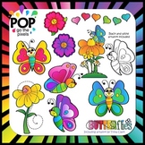 Butterfly Clip Art - Bright