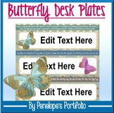 Desk Plates / Name Plates - Coping Skills, Butterfly Theme