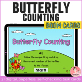 Butterfly Counting Math Activity Digital Task Cards with B