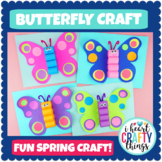 Butterfly Craft Template | Fun Spring Craft Activity
