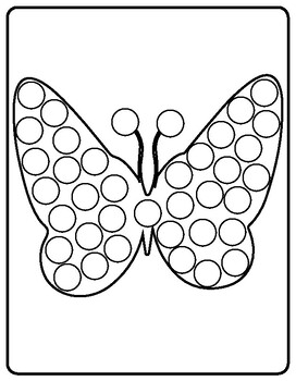 Butterfly Dot Markers Printables by The best Ebook | TpT
