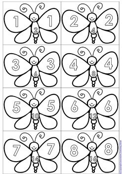 butterfly doubles math game and activities bundle by