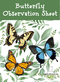 Butterfly Experiment Observation Sheet