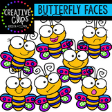 Butterfly Faces: Spring Clipart {Creative Clips Clipart}