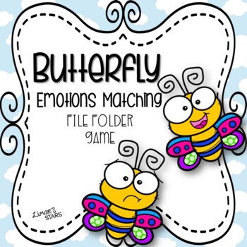 Preview of Butterfly Emotions Matching File Folder Game {SPRING}