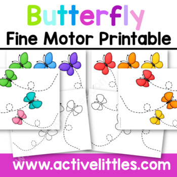 Preview of Butterfly Fine Motor Printable