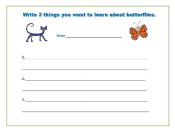 Butterfly Fun with Pete the Cat - Writing Activities and More | TpT