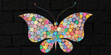 Butterfly Insects Animal with flowers flora Design, Distan