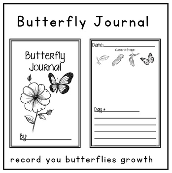 Preview of Butterfly Life Cycle Observation Journal for Nature Spring Activity