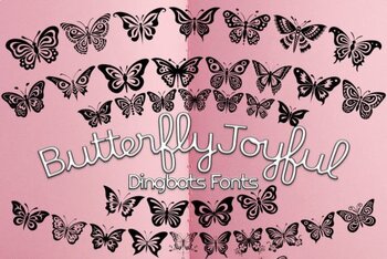 Preview of Butterfly Joyful Font