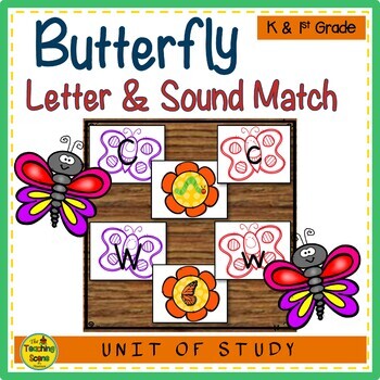 Butterfly Letter & Sound Match Game