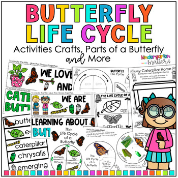 Butterfly Life Cycle Activities by Kindergarten Matters | TpT