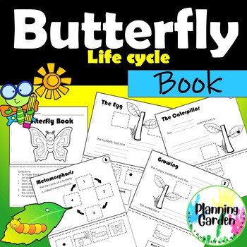 Preview of Butterfly Life Cycle Book {bugs, insects, butterfly, life cycle, activity}
