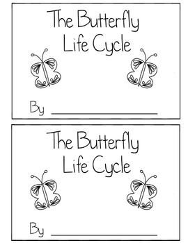 Preview of Butterfly Life Cycle Book Differentiated (Read, Trace, Fill in the Blank)