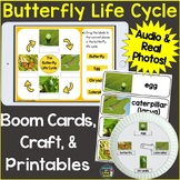 Butterfly Life Cycle Boom Cards & Printable Pages, Craft R