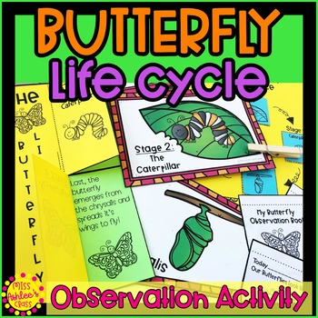Butterfly Life Cycle | Butterfly Observation Activities by Miss Ashlee ...