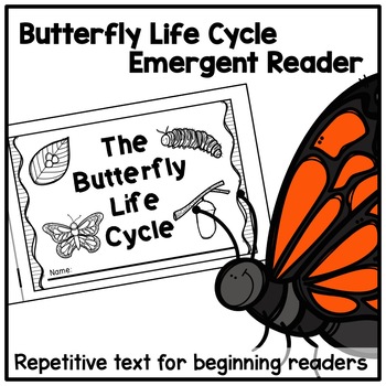 Preview of Butterfly Life Cycle Emergent Reader