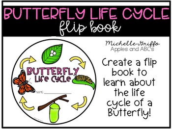 Butterfly Life Cycle Flip Book by Michelle Griffo from Apples and ABC's