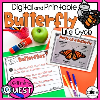 Preview of Butterfly Life Cycle Independent Work - All About Butterflies Activities