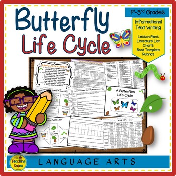 Preview of Butterfly Life Cycle:  Informational Text Writing