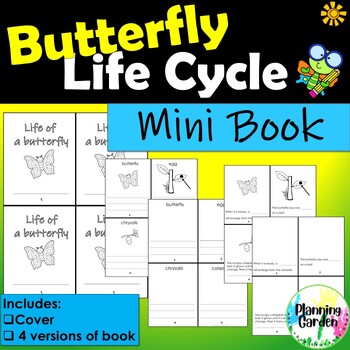 Preview of Butterfly Life Cycle | Mini Book {bugs, butterfly, life cycle, spring, activity}