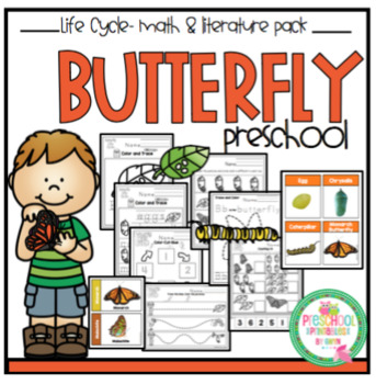 Preview of Butterfly Life Cycle Math and Literature
