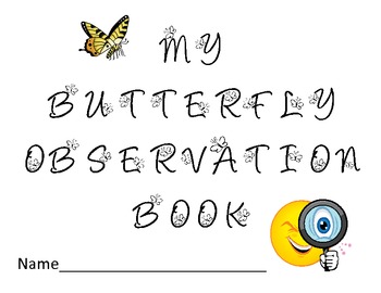 Preview of Butterfly Life Cycle Observation Journal/Book
