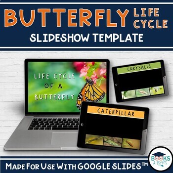Preview of Butterfly Life Cycle Presentation Template - Digital Project for Google Slides