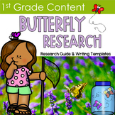Butterfly Life Cycle Research Guide with Writing Templates