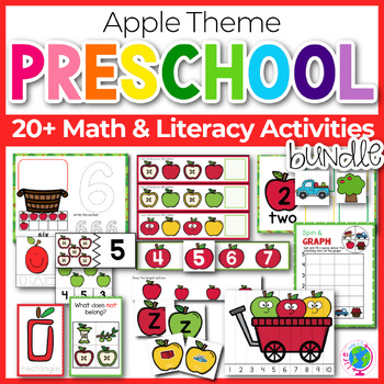 Preview of Preschool & Kindergarten Apples MEGA Pack
