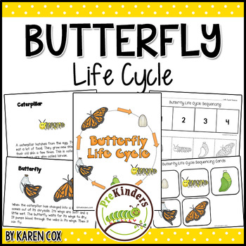 Butterfly Life Cycle Set by Karen Cox - PreKinders | TPT