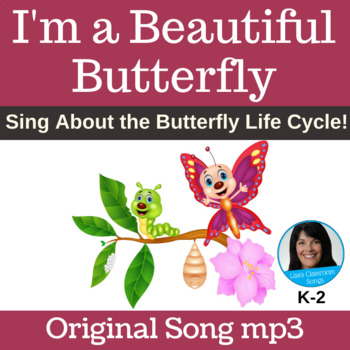 Preview of Butterfly Life Cycle Song | Dramatization Activity | Original Song mp3 Only