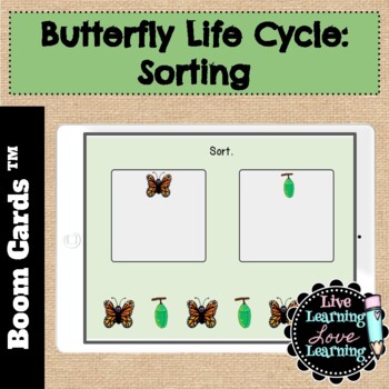 Preview of Butterfly Life Cycle | Sorting | Boom Cards
