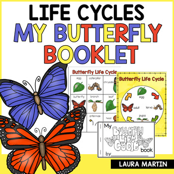 Preview of Butterfly Life Cycle Writing - Butterfly Journal - Butterfly Book Activity