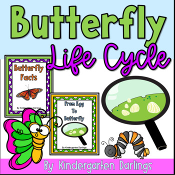 Preview of Butterfly Life Cycle printable activities and emergent readers for Spring