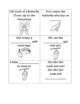 Preview of Butterfly Lifecycle Book