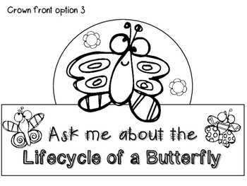 Butterfly Lifecycle Crown ~ FREEBIE! by DrRichardson | TPT