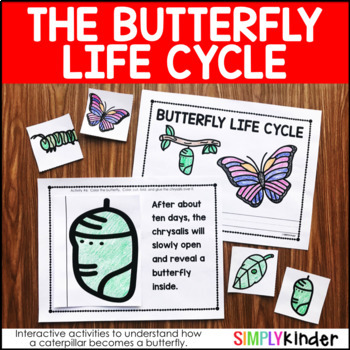 Preview of Butterfly Life Cycle Craft Writing Activity, Life Cycle of a Butterfly Cut Paste