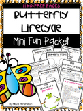Butterfly Lifecycle Mini Fun Packet ~ NO PREP