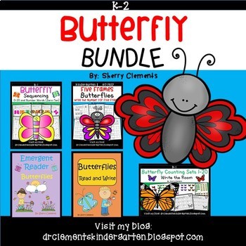 Preview of Spring BUNDLE | Butterflies | Summer | Emergent Reader | Numbers to 20 | Reading