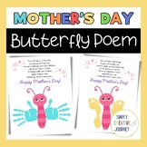 Butterfly Mother's Day Poem, Mother's Day Handprint Poem a