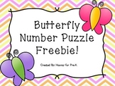 Butterfly Number Puzzle {FREEBIE}