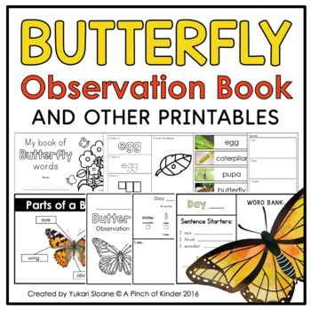 Preview of Butterfly Observation Book & Other Printables