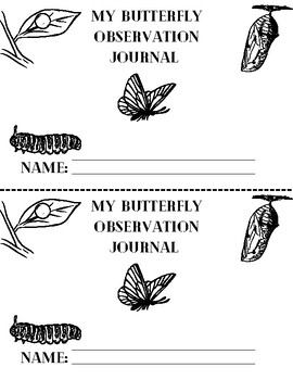 Butterfly Observation Journal by Estephanie Hernandez | TPT